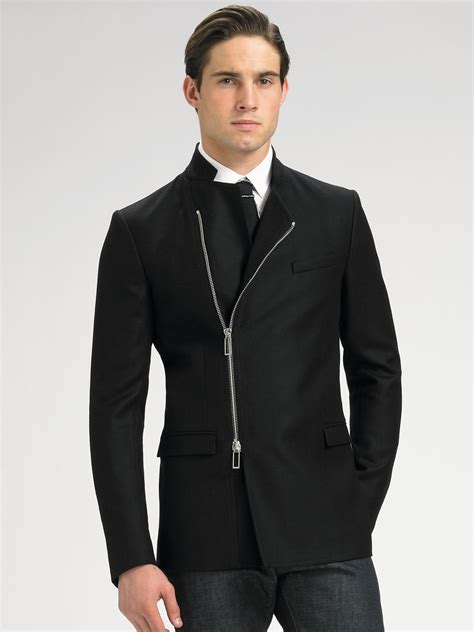 dior open collar blazer|christian Dior blazer men's.